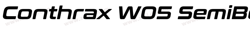 Conthrax W05 SemiBol字体转换